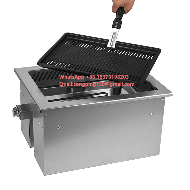 Korean Bbq Grill - Griglia Elettrica Commerciale per BBQ 2400W,