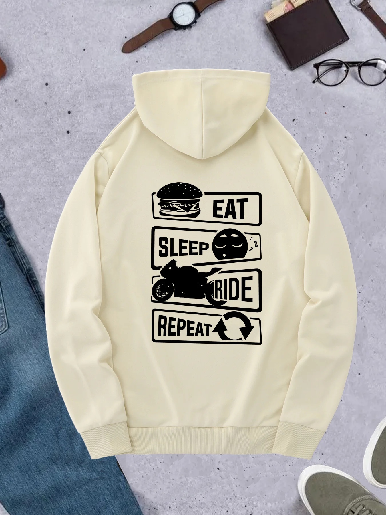 Korean Lifestyle Trends - Felpa con cappuccio da uomo in